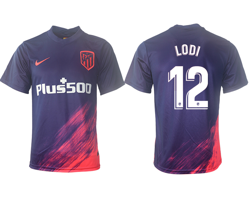 Cheap Men 2021-2022 Club Atletico Madrid away aaa version purple 12 Soccer Jersey